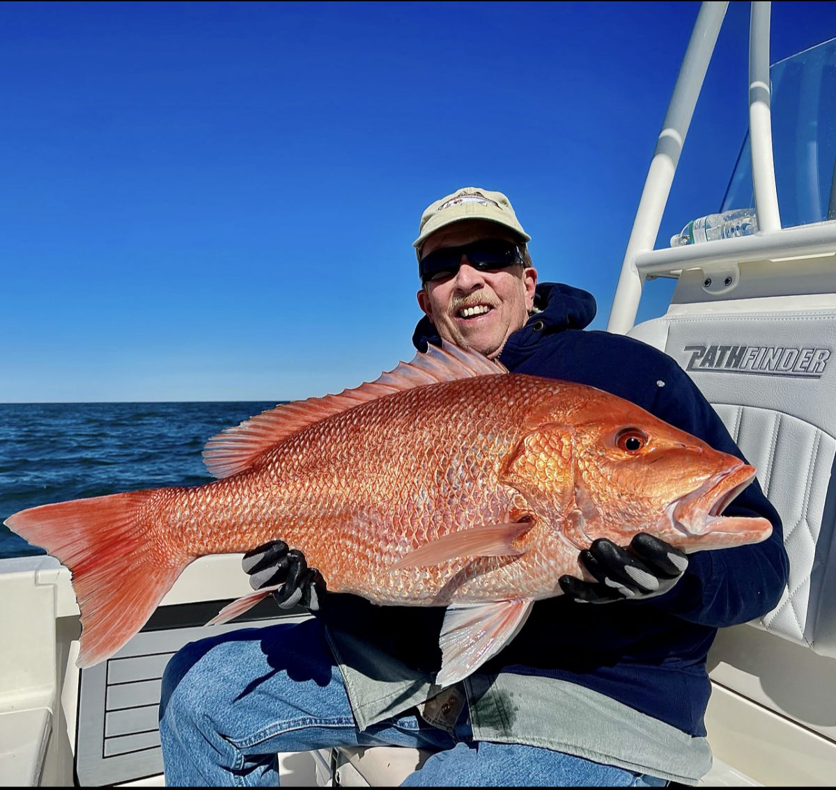 Man holding Red Snapper